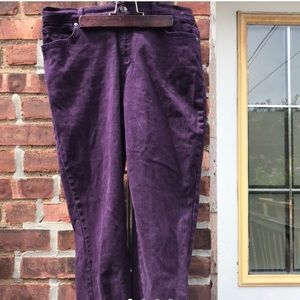 Purple skinny jeans